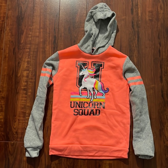 Bright Girls Hoodie. “Unicorn Squad.” Diva. Size 7/8 (M). - Picture 1 of 3
